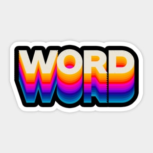 4 Letter Words - Word Sticker